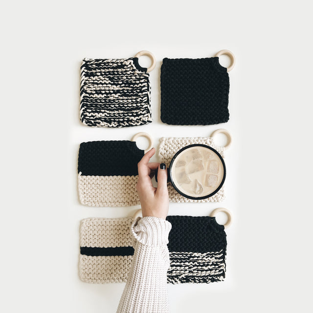 Knit Croix Coasters