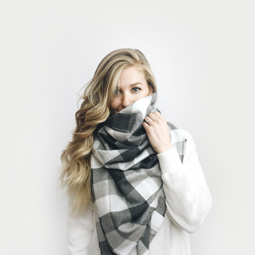 White shawl online blanket